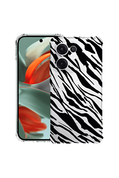 bestcase Husă antișoc pentru OPPO Reno 14 F / FS cu model zebră, 2052058 AS 1059