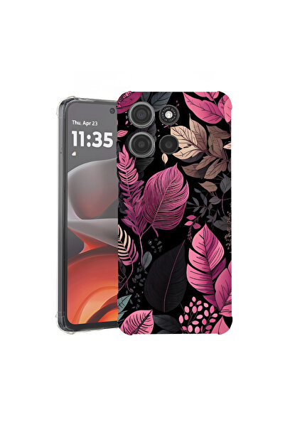 bestcase Carcasă antișoc pentru Motorola Moto G56 cu design Rose Feathers, 20...