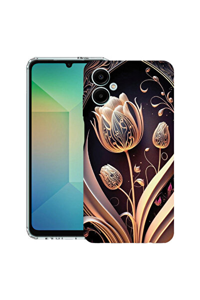 bestcase Husă antișoc pentru Samsung Galaxy A07 4G cu design Golden Tulip, 20...