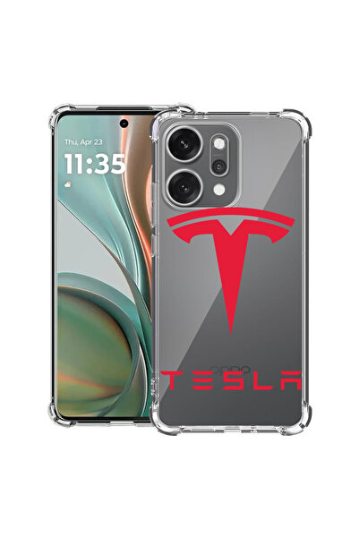 bestcase Carcasă antișoc pentru OPPO Reno 14 5G cu design Tesla Red, 2052057 ...