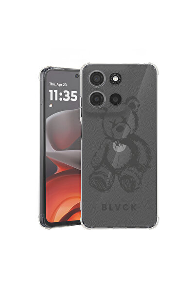 bestcase Husă antișoc pentru Motorola Edge 60 Pro cu design Teddy Bear blvck, 2052054 AS 1459