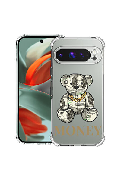 bestcase Carcasă antișoc compatibilă cu Google Pixel 10 Pro / Pixel 10, Teddy Bear Money