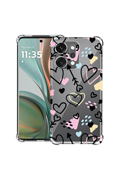 bestcase Αντικραδασμική πίσω θήκη για OPPO Reno 14 5G με σύμβολα αγάπης, 2052...