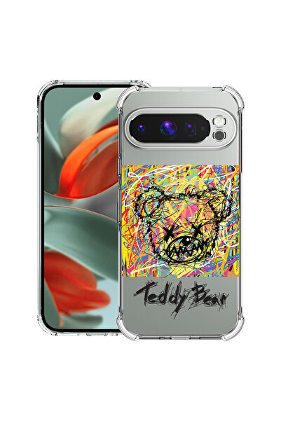 bestcase Husă antișoc pentru Google Pixel 10 Pro XL cu design ursuleț de pluș abstract, 2052063 AS 1564