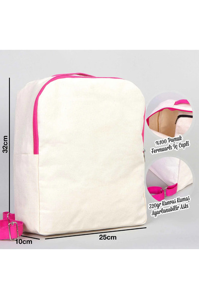 Pamusan Canvas Backpack Vip Fuchsia 25X32X10 cm
