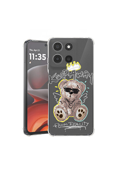bestcase Husă antișoc pentru Motorola Edge 60 Pro cu design Teddy Bear Keep Away, 2052054 AS 1562
