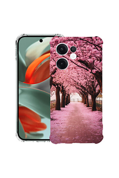 bestcase Husa Anti Shock compatibilă cu Oppo Reno15 Pro, Cherry Blossom Trees