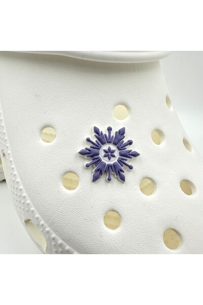 Crocs Terlik Süsü ve Aksesuarı , Çanta Süsü – Jibbitz Frozen Kar Tanesi Görsel Figür Aksesuar