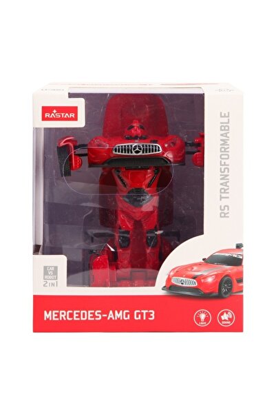 JollyMag MASINUTA METALICA CONVERTIBILA MERCEDES BENZ GT3 ROSIE CU SCARA 1 LA 32