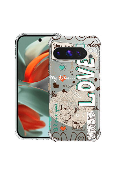 bestcase Husă antișoc pentru Google Pixel 10 Pro XL cu design Love, 2052063 A...