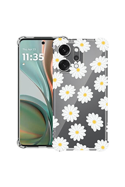 bestcase Husă antișoc pentru OPPO Reno 14 5G cu design Happy Flowers Daisy, 2052057 AS 513