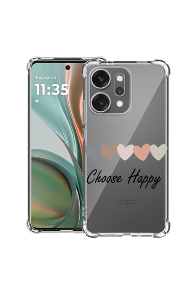 bestcase Husă antișoc pentru OPPO Reno 14 5G cu design Choose Happy, 2052057 ...