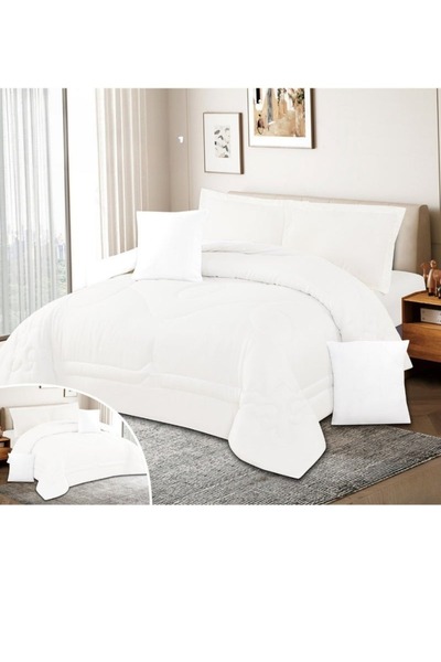 smart home Summer double Comforter, Reversible. Double-stuffed, 6-piece microfiber sleeping set, 230x250cm