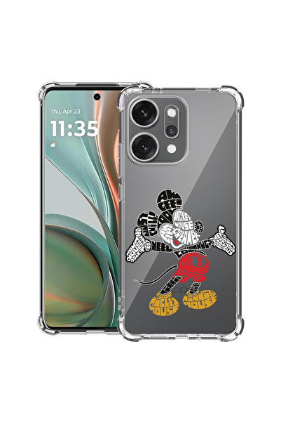 bestcase Удароустойчив гръб за OPPO Reno 14 5G с калиграфски дизайн Мики Маус...