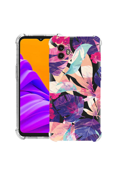 bestcase Husă antișoc pentru Samsung Galaxy Xcover 7 Pro cu design flori trop...