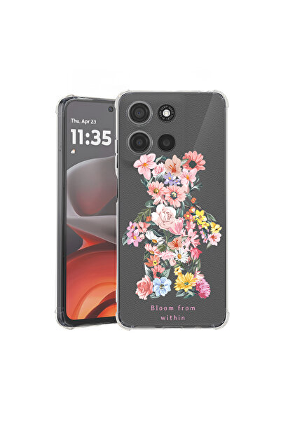 bestcase Husă antișoc pentru Motorola Moto G86 cu design Teddy Bear Bloom Fro...