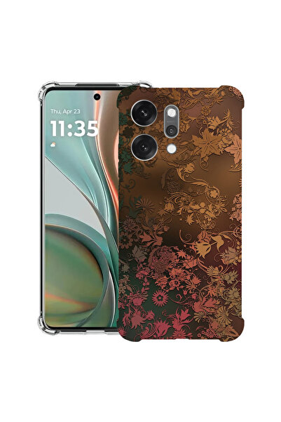 bestcase Carcasă antișoc pentru OPPO Reno 14 5G cu design Golden Feathers, 20...