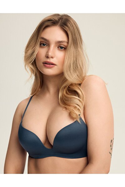 ESOTIQ Sutien push-up fără sârmă, cu design elegant și bretele multi-pozițion...