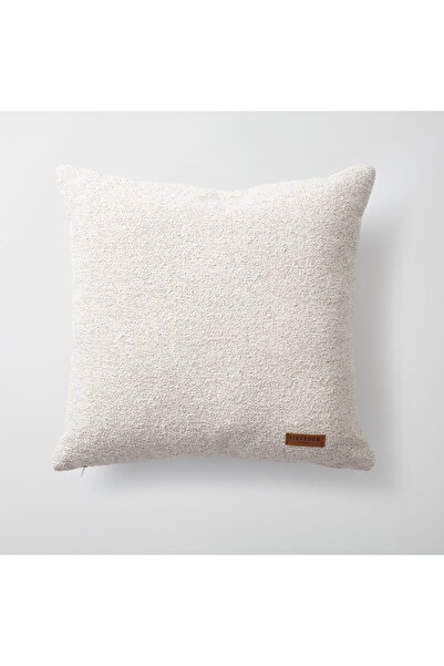 Fineroom Living "Oblique" - Подушка з льону з діагональним візерунком 50x50 см (включно з наповнювачем)