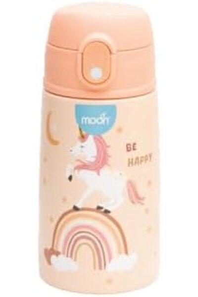 The Moon Brand زجاجة مياه معزولة للأطفال - خالية من مادة BPA، بغطاء مانع للتس...