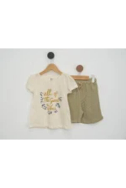 Mamboo Summer Baby Girl Set with T-shirt and Shorts