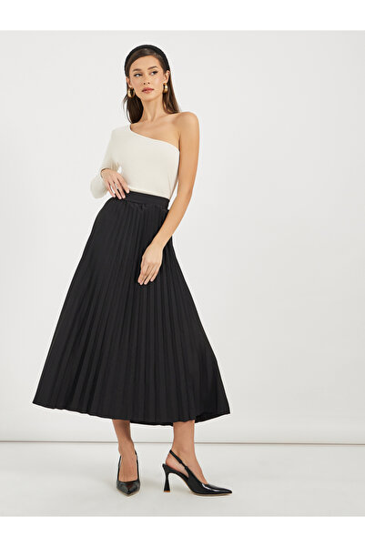 Styli مطوي ألف خط تنورة ميدي