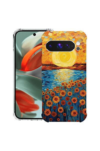 bestcase Husă antișoc pentru Google Pixel 10 Pro XL cu desenul „Sunflower Pai...