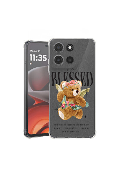 bestcase Husă antișoc pentru Motorola Edge 60 Pro cu design Teddy Bear Blessed, 2052054 AS 1561