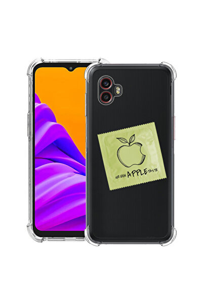 bestcase Husă antișoc pentru Samsung Galaxy Xcover 7 Pro cu design Apple verde, 2052051 AS 1455