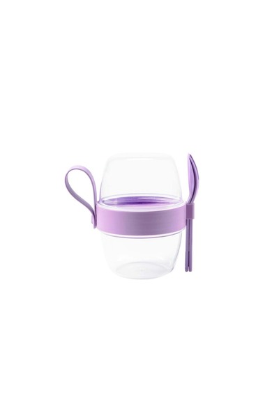 devigo Yogurt Container Portable Breakfast and Snack Container – Small / Medium / Large Small Lilac
