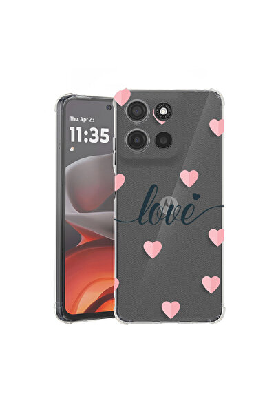 bestcase Husă antișoc pentru Motorola Edge 60 Pro cu design Love Flying Heart...