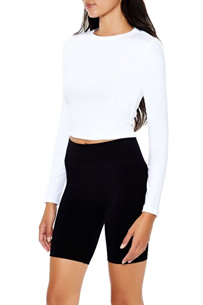 Forever 21 Uzun Kollu Crop Tişört