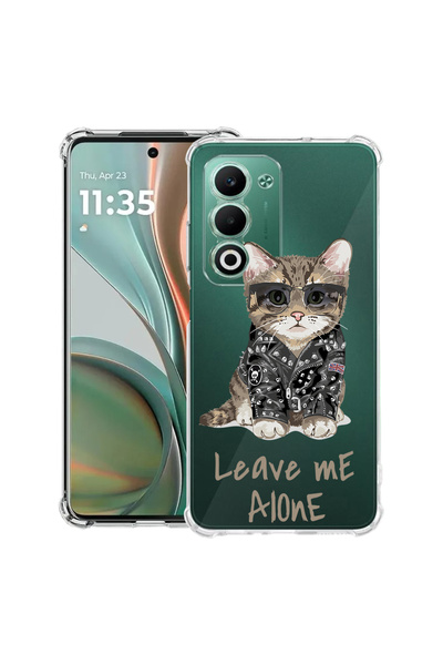 bestcase Удароустойчив калъф за Xiaomi Redmi 15 (171 мм), Leave Me Alone Cat,...