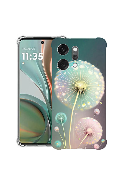 bestcase Carcasă antișoc pentru OPPO Reno 14 5G cu design Green Dandelion, 20...