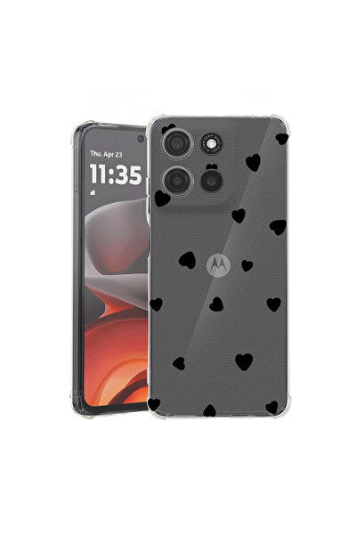 bestcase Husă antișoc pentru Motorola Edge 60 Pro cu model în formă de inimă,...