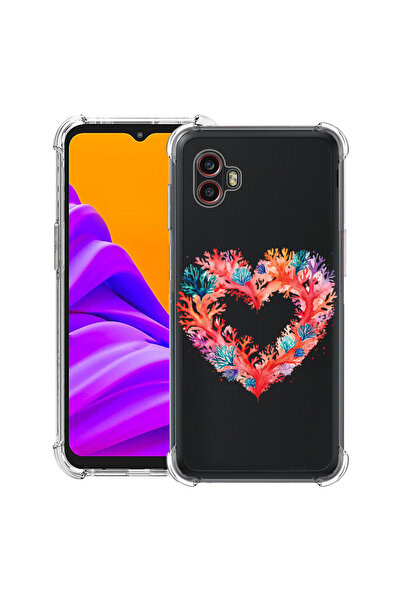bestcase Husă antișoc pentru Samsung Galaxy Xcover 7 Pro cu design Coral Hear...