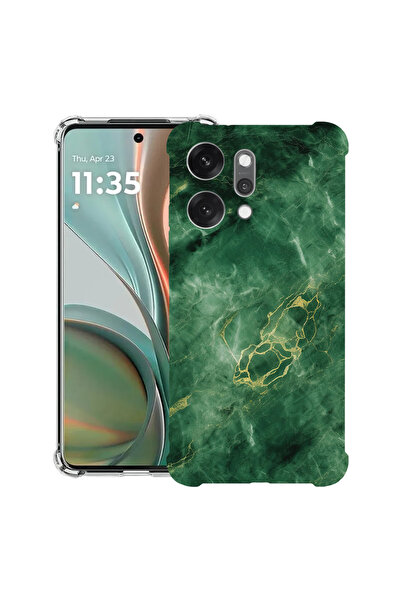 bestcase Anti Shock Back Case For OPPO Reno 14 5G with Design Green Marble, 2...