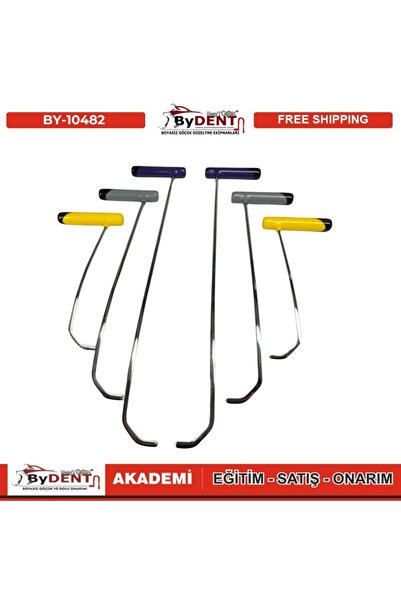 ByDENT Pdr Boyasız Göçük Düzeltme 6 Parça Özel Tasarım Çubuk Seti