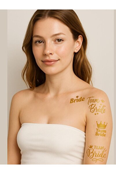 Parti Adresi Bekarlığa Veda Partisi Karışık Dövme Seti Bride Team Bride Dövme...