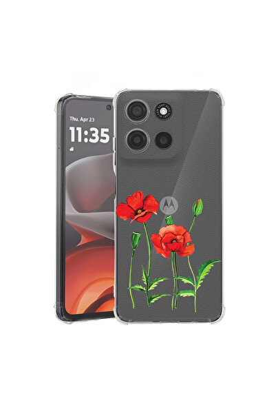 bestcase Carcasă antișoc pentru Motorola Edge 60 Pro cu design Red Poppy, 205...