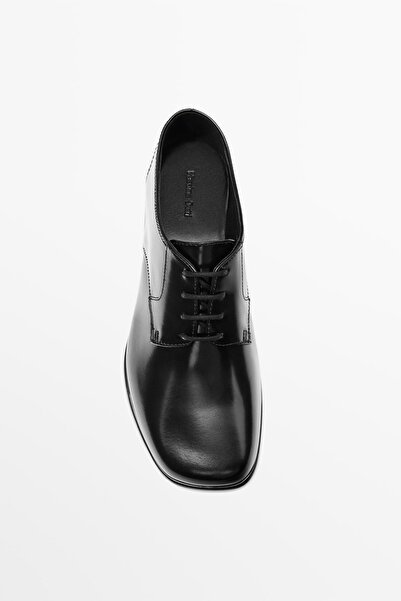 Massimo Dutti Yumuşak deri blucher ayakkabı
