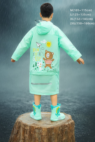 Casabony Turquoise Unisex Children's Raincoat