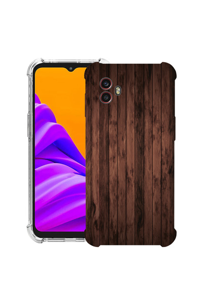 bestcase Husă antișoc pentru Samsung Galaxy Xcover 7 Pro cu design din lemn d...
