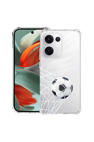 bestcase Husă antișoc pentru OPPO Reno 14 F / FS cu design fotbal - Goooaaall...