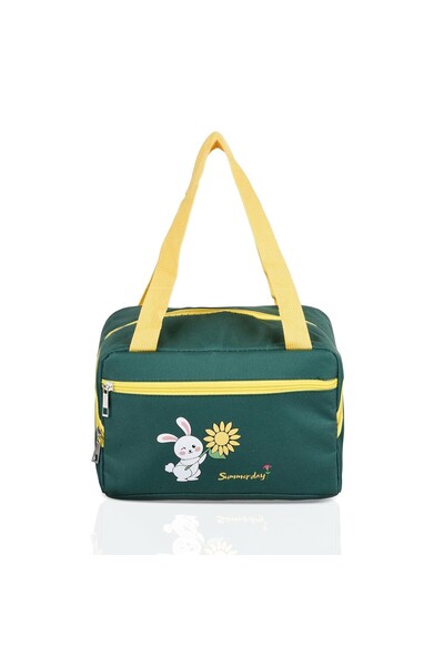 Flippy Thermal Insulated Bag, Flippy, Phone and Cutlery Compartments, Waterproof, 30x21x20 cm, Green