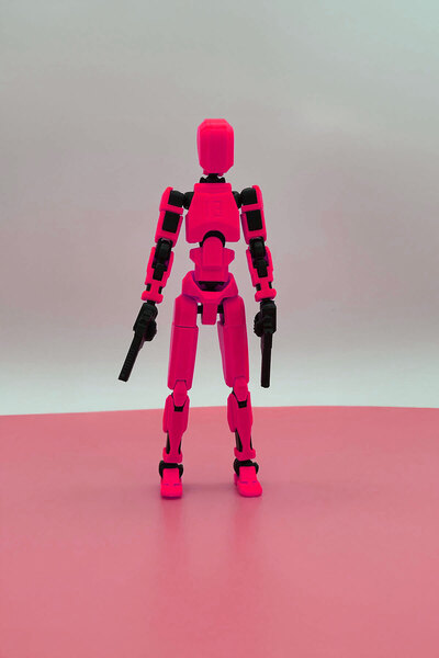 OVERMAX Robot 13 Dummy Kırmızı Siyah Eklemleri Hareketli Figür Oyuncak - Dumm...