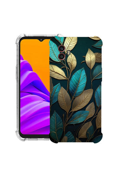 bestcase Husă antișoc pentru Samsung Galaxy Xcover 7 Pro cu design Golden Feathers, 2052051 AS 1164