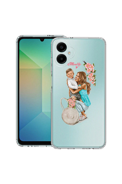 bestcase Husă antișoc pentru Samsung Galaxy A07 4G cu design „Viața de mamă c...
