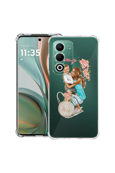 bestcase Husă antișoc pentru OPPO A5 5G cu design „Viața de mamă cu un băiat”...