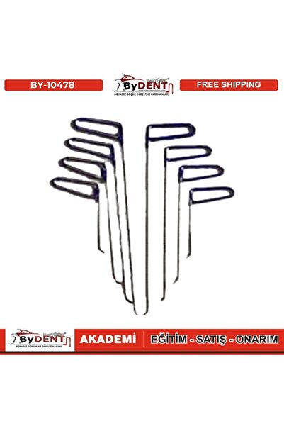 ByDENT Pdr Boyasız Göçük Düzeltme 8 Parça Çubuk Seti